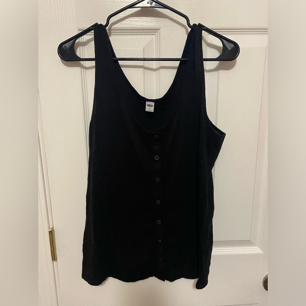 old navy button down tank top size medium